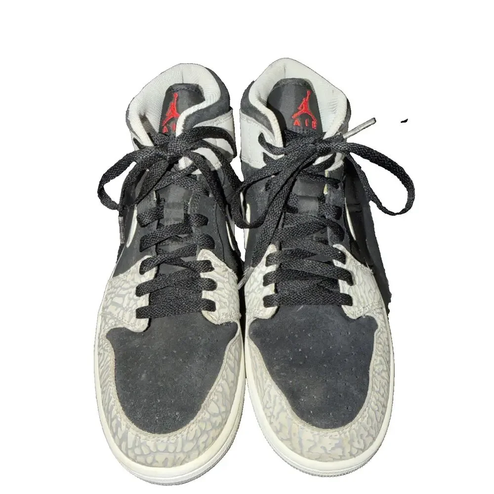 Air Jordan 1 Mid SE Elephant Toe Sneakers Men 10